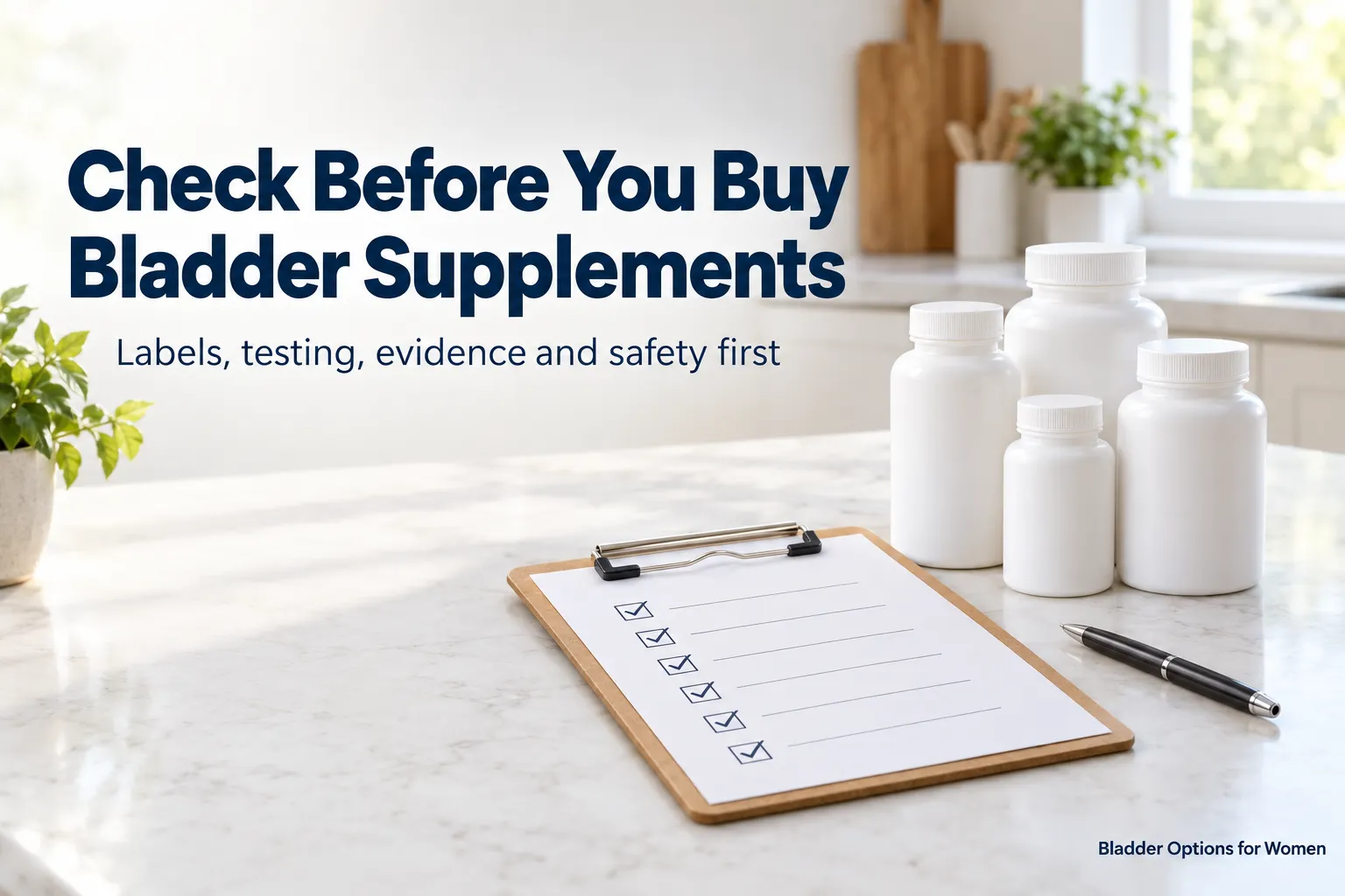 12 Bladder Control Supplements for Women: What to Check Before You Buy